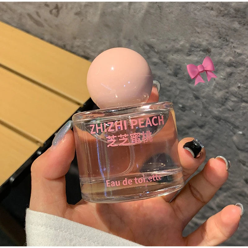 Sweet Fruity Women Perfume Fresh Peach And Citrus Lemon Fragrance Orange Blossom And Lily Charming Lucky Eau De Toilette Spray