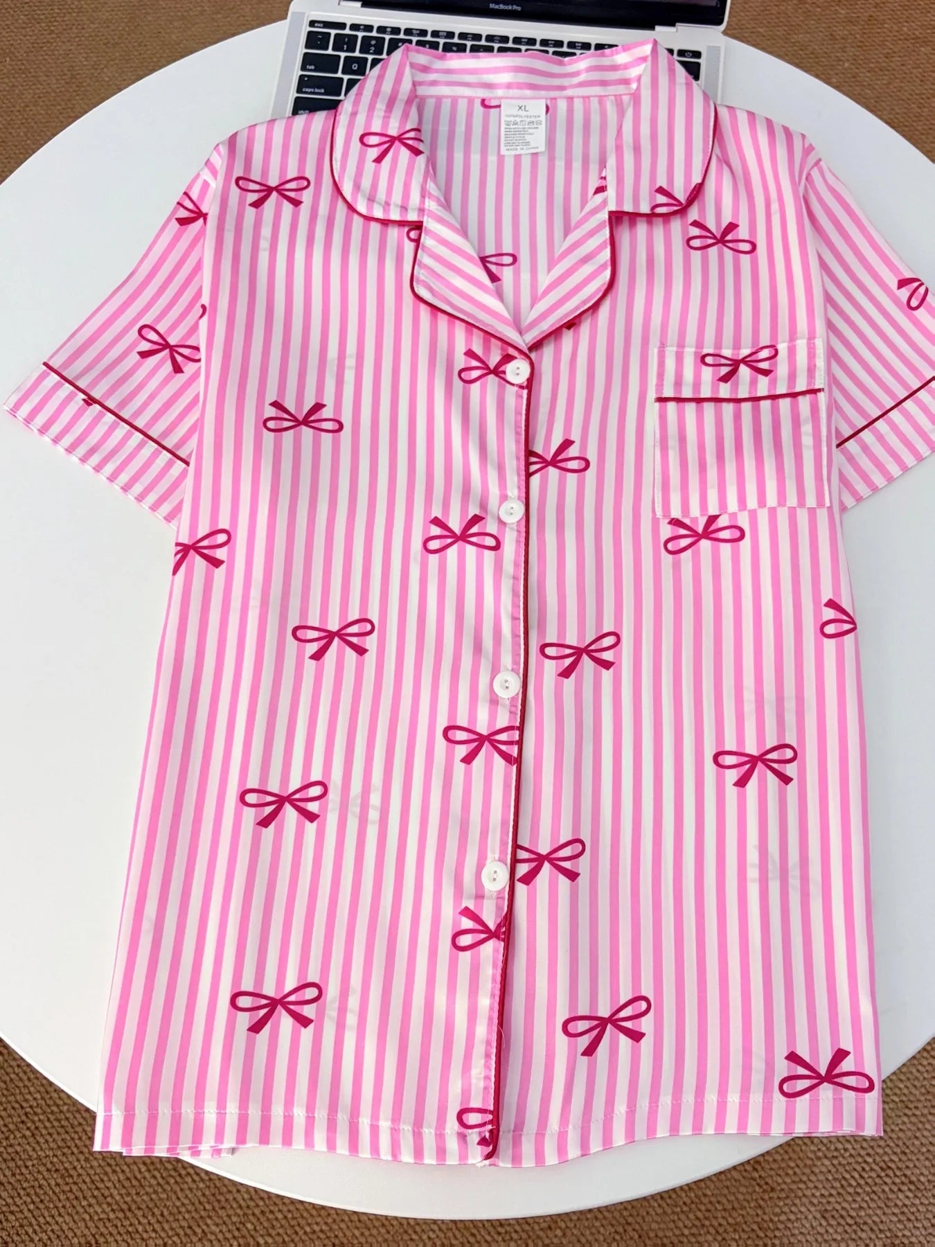 Summer Silk Satin Women Pajamas Set Button Down Top & Pants 2 Pieces Sleepwear Notched Collar Nightwear Loungewear for Women