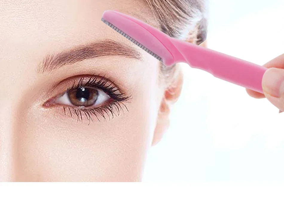 3/10Pcs  Eye Brow Epilation Hair Removal Cutters Safety Knife Makeup Scraper Eyebrow Trimmer Blade Women Face Shaver Portable