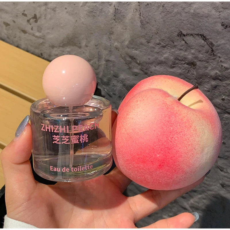 Sweet Fruity Women Perfume Fresh Peach And Citrus Lemon Fragrance Orange Blossom And Lily Charming Lucky Eau De Toilette Spray