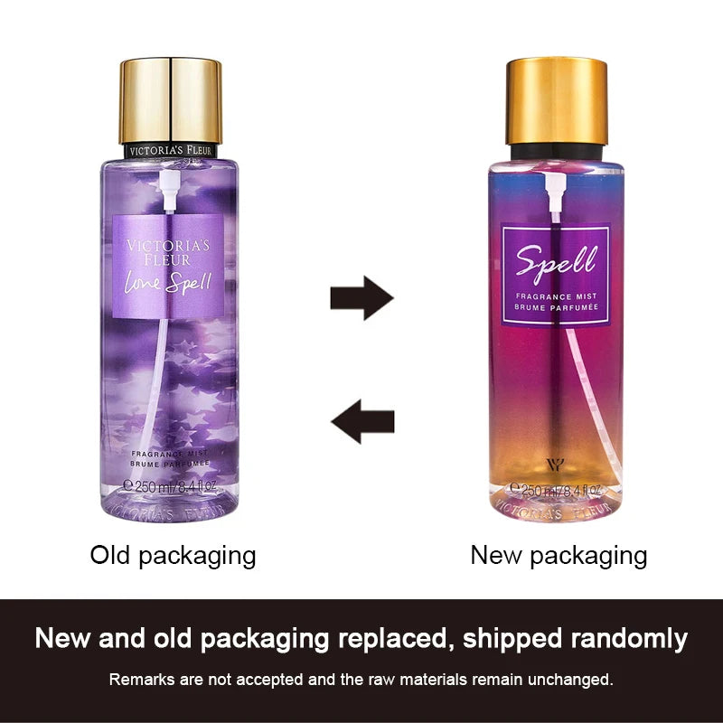 Women's Secret Vanilla Perfume 250ml Lasting Fresh Mist Scent Deodorant Spray Natural Air Fruity Floral Crushed Plant Fragrance