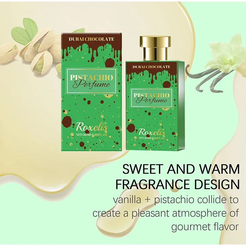 Vanilla Gourmet Perfume Pistachio Cocoa Beans Long-lasting Fragrance Dubai Brand Light Perfume Unisex Fresh Chocolate Fragrance
