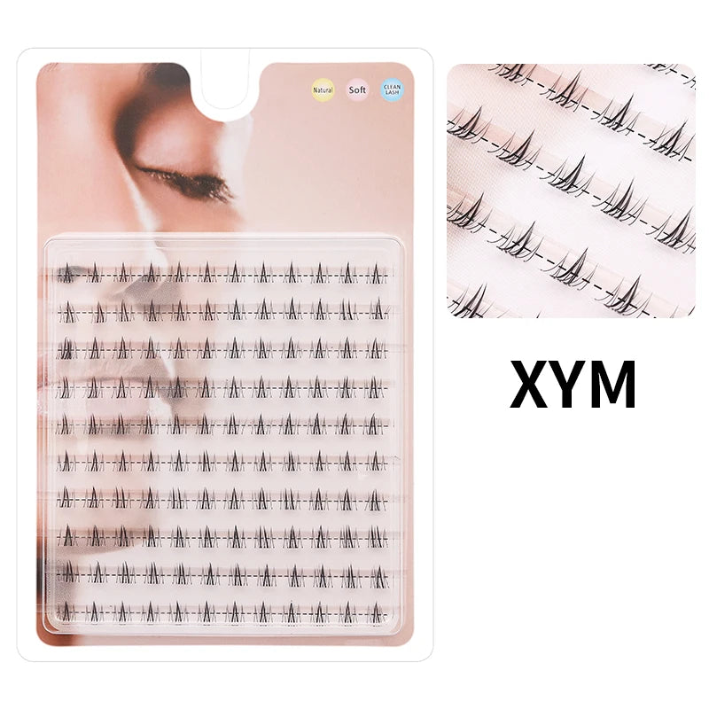 DIY Lashes 10 rows Cluster Eyelashes Fake Eyelashes Manga Eye Cluster Eyelashes at home Long Thick Makeup Wholesale Extension