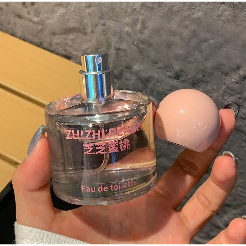 Sweet Fruity Women Perfume Fresh Peach And Citrus Lemon Fragrance Orange Blossom And Lily Charming Lucky Eau De Toilette Spray