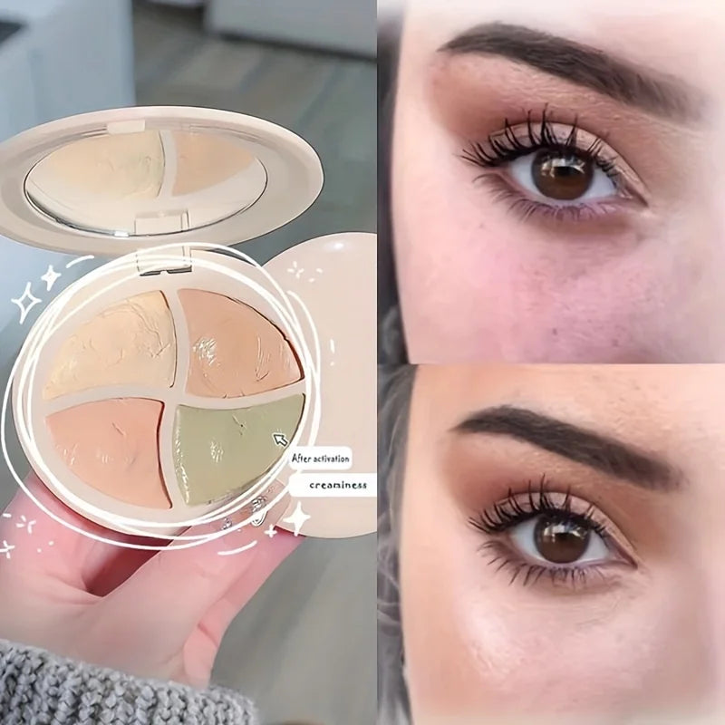 Four-Color Concealer Cream Moisturizing Concealer for Dark Circles,Brightening,Multi-Color Contouring,Foundation Cream