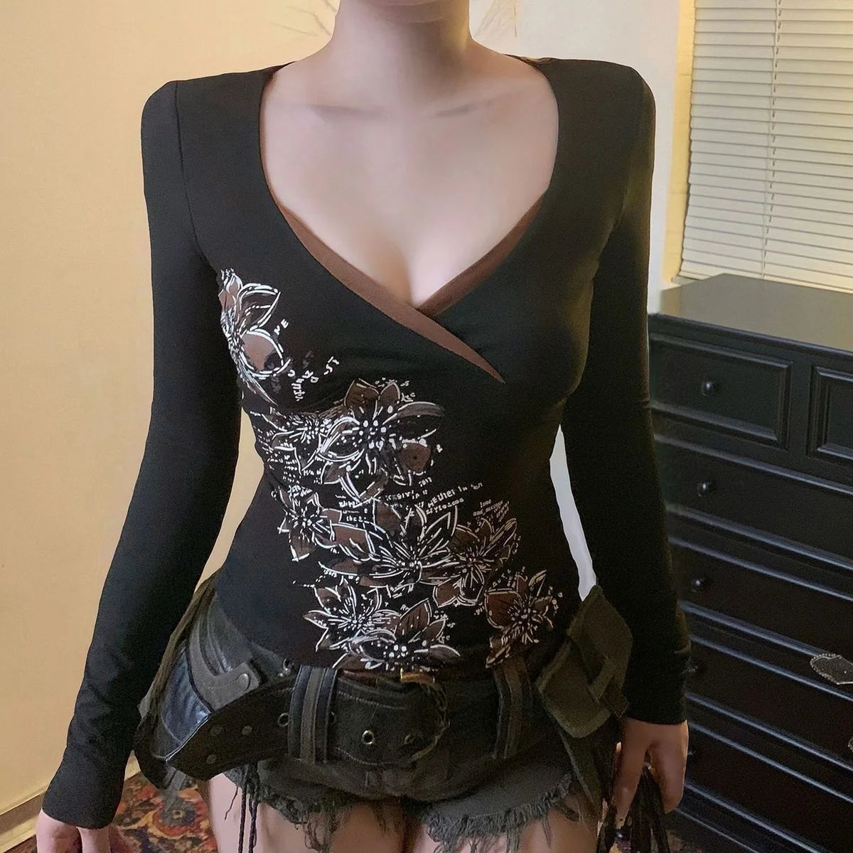 Summer Shibuya Hot Girl Black Sexy Strap Top Female 2000s Y2K Harajuku Gothic Retro Backless Top Street Style