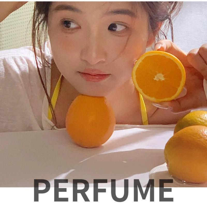 Sweet Fruity Women Perfume Fresh Peach And Citrus Lemon Fragrance Orange Blossom And Lily Charming Lucky Eau De Toilette Spray