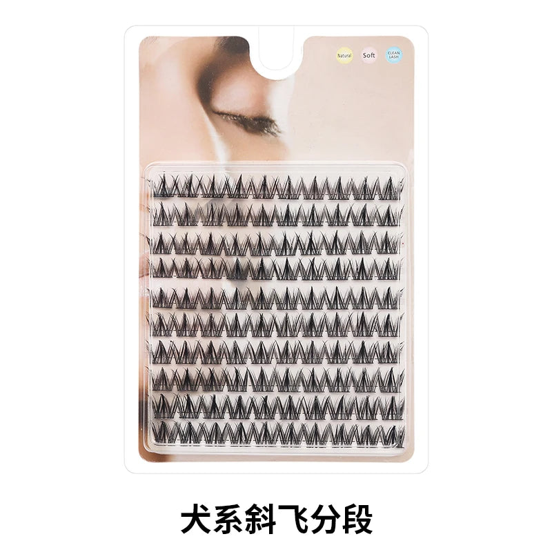 DIY Lashes 10 rows Cluster Eyelashes Fake Eyelashes Manga Eye Cluster Eyelashes at home Long Thick Makeup Wholesale Extension