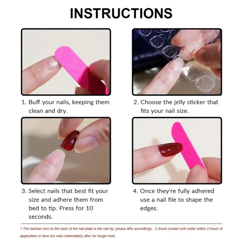 Chic Bows Tie Adorned Press On Nails Medium Long False Nails Full Cover Glossy Nude Square Acrylic False Nails Drop Shipping