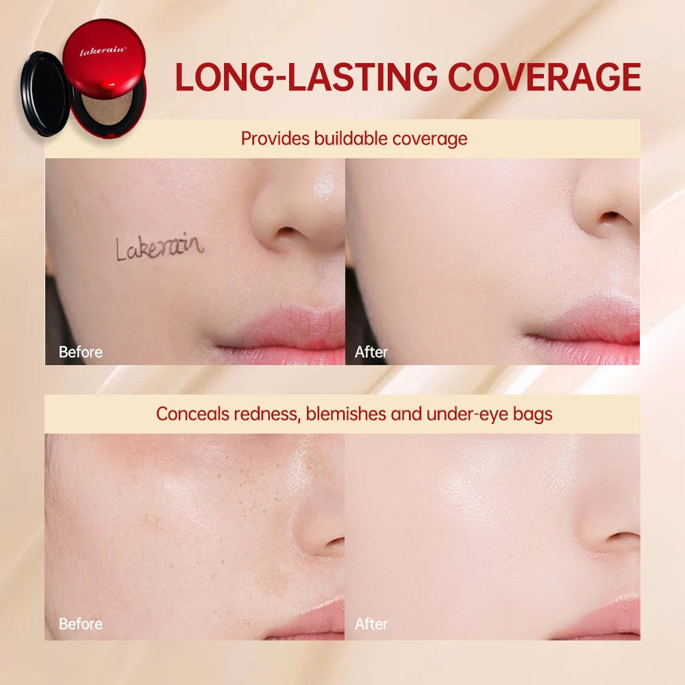 SPF40 Sunscreen Cushion Foundation All Skin Colors Brightening Contouring Foundation Cream Long-lasting Makeup Base Concealer