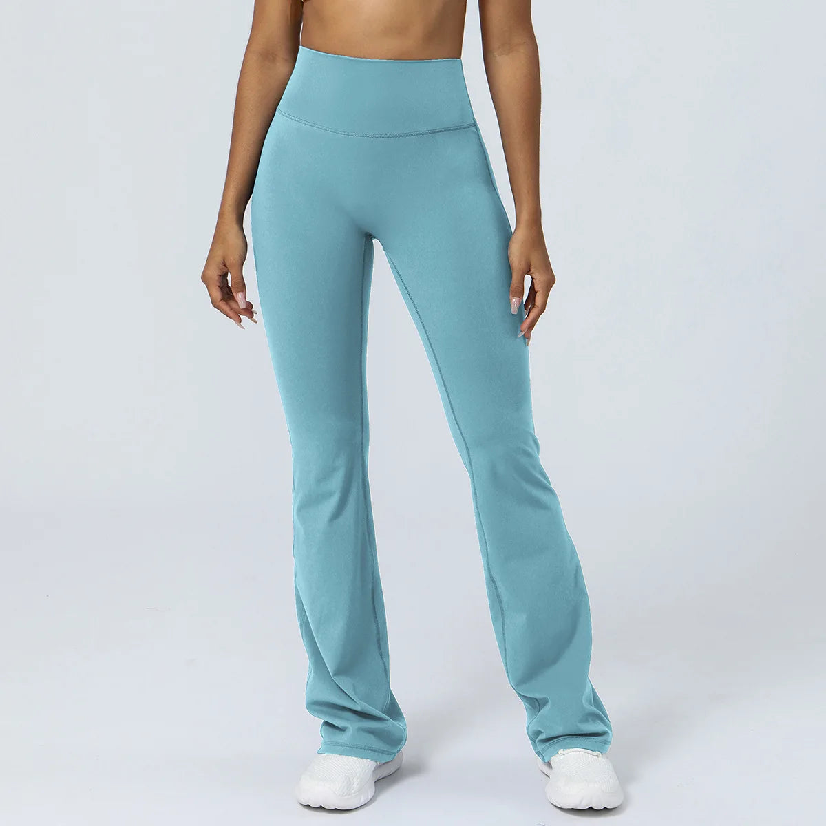 Flared Pant Yoga Pants Naked High Waisted Cinching Hip Lifting Sports Leggings Running Fitness Elastic Bell Bottom Pants Women