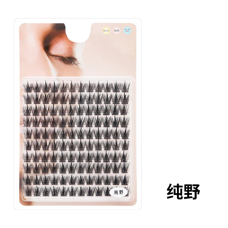 DIY Lashes 10 rows Cluster Eyelashes Fake Eyelashes Manga Eye Cluster Eyelashes at home Long Thick Makeup Wholesale Extension
