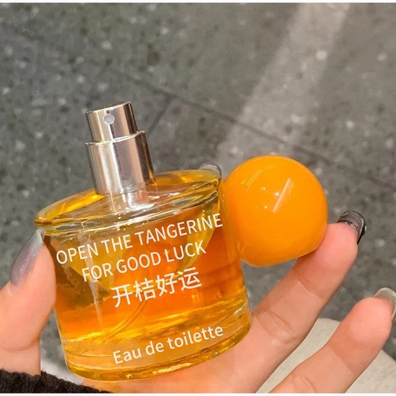 Sweet Fruity Women Perfume Fresh Peach And Citrus Lemon Fragrance Orange Blossom And Lily Charming Lucky Eau De Toilette Spray